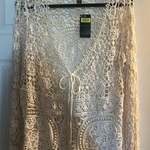 Fever Cream Crochet Lace Top